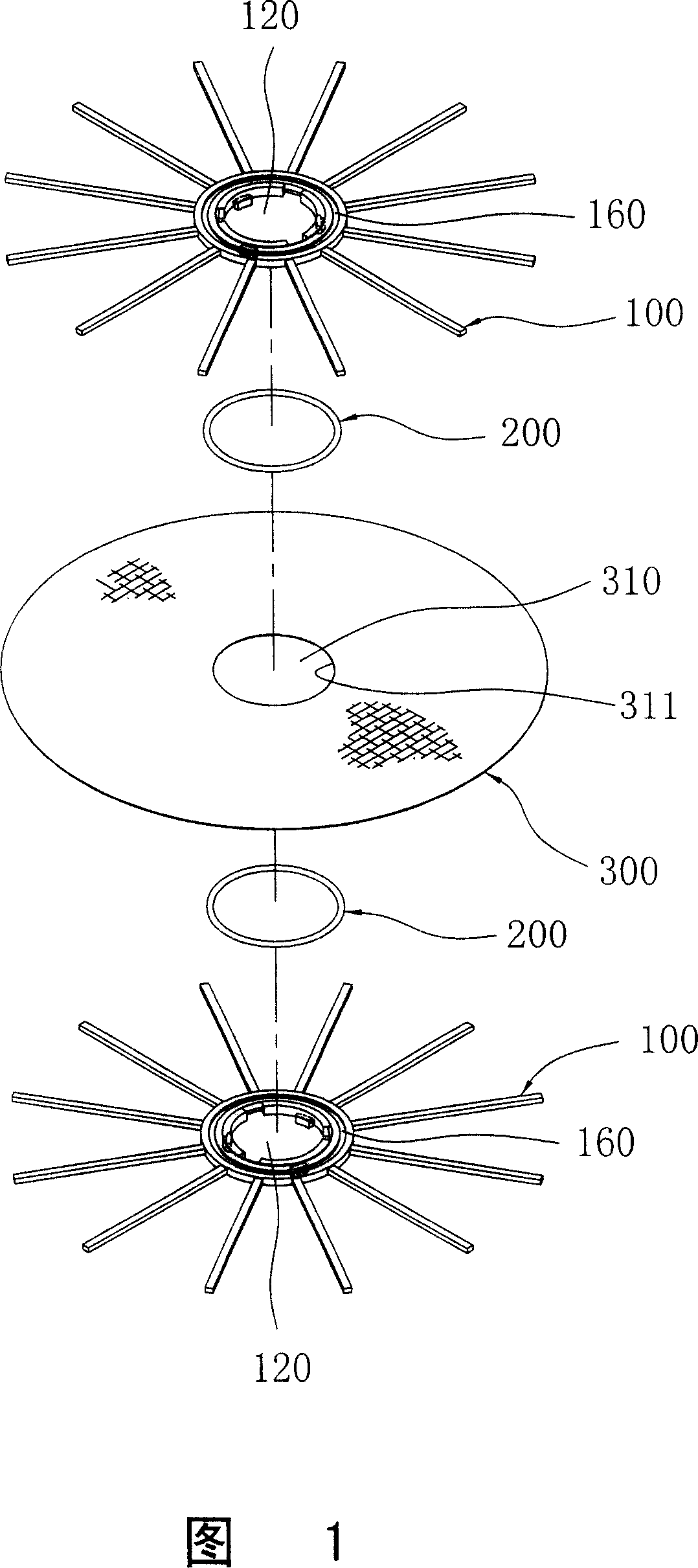 Rabbet joint type water guide disk group