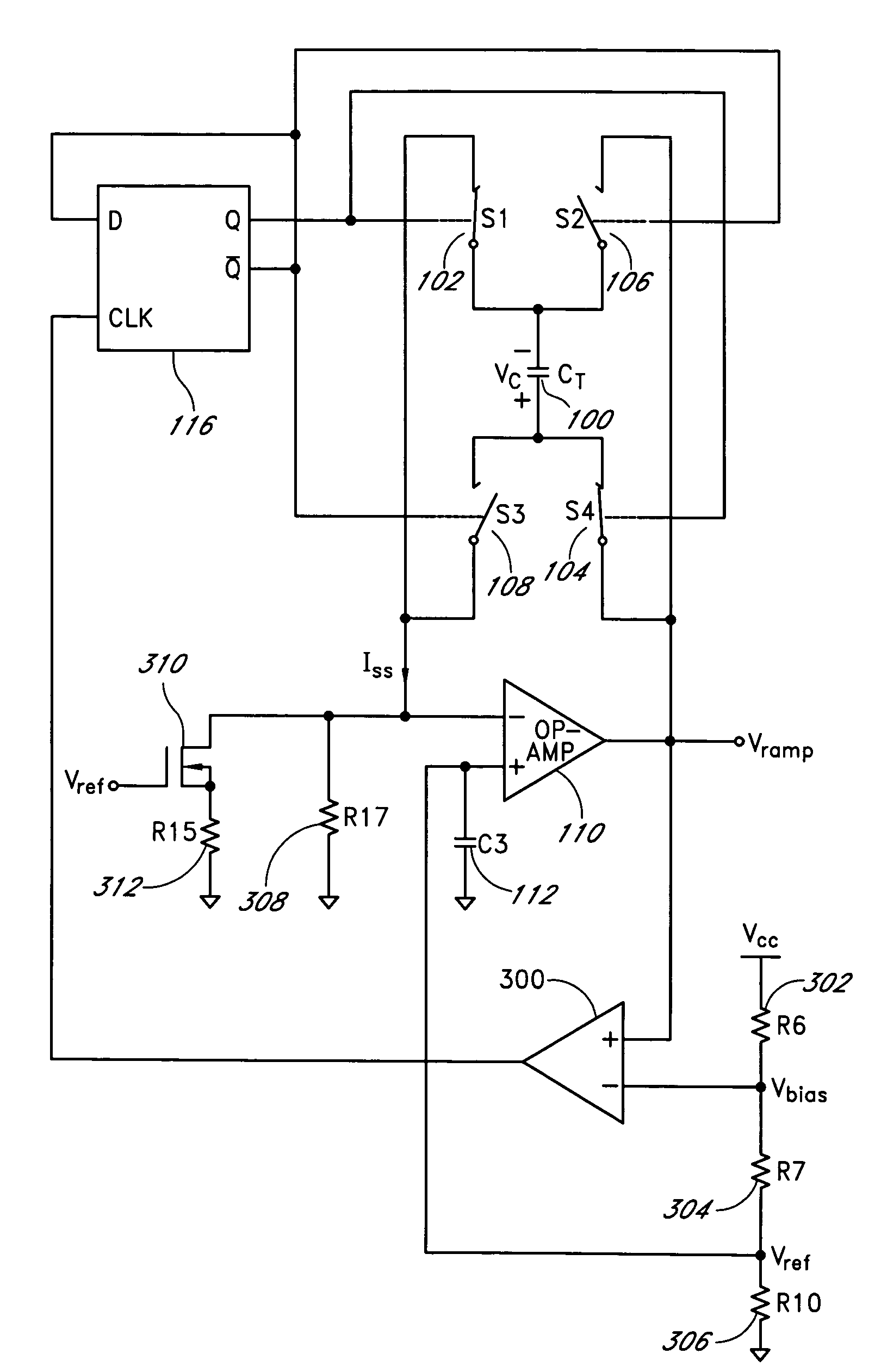 Ramp generator with fast reset