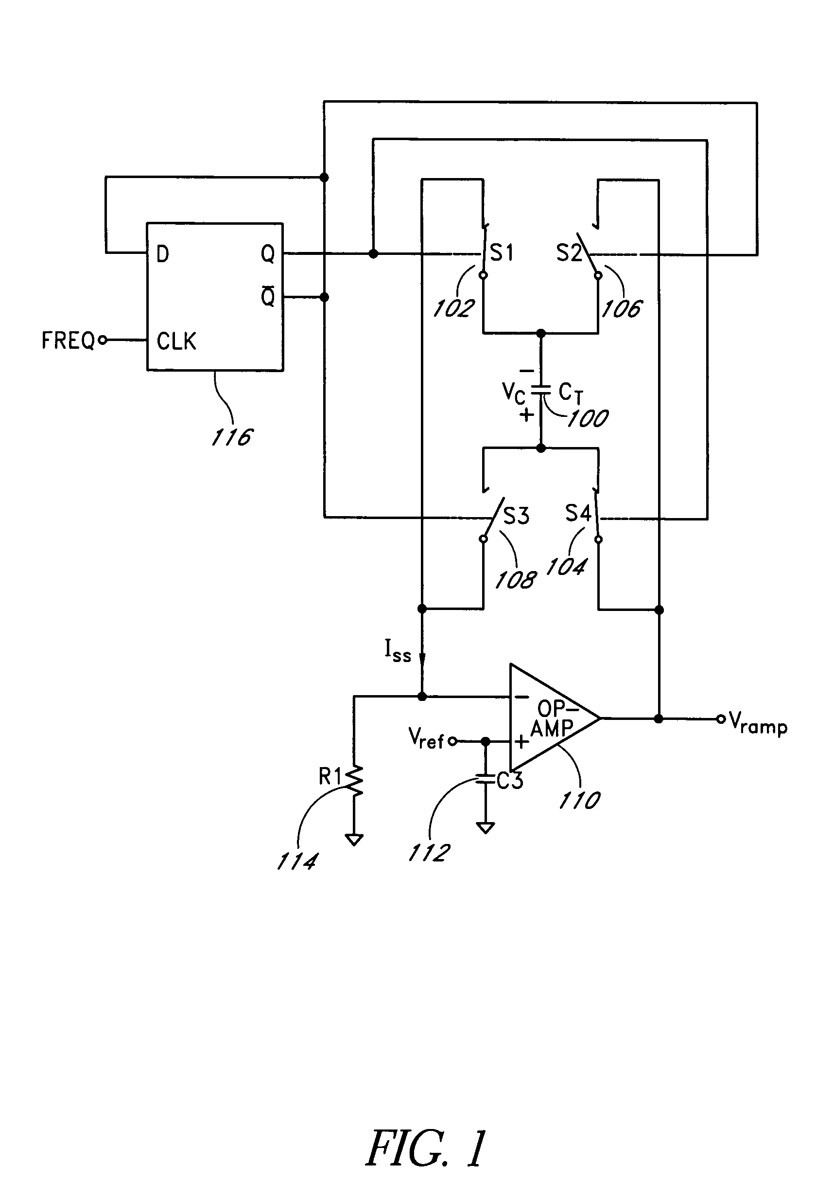 Ramp generator with fast reset