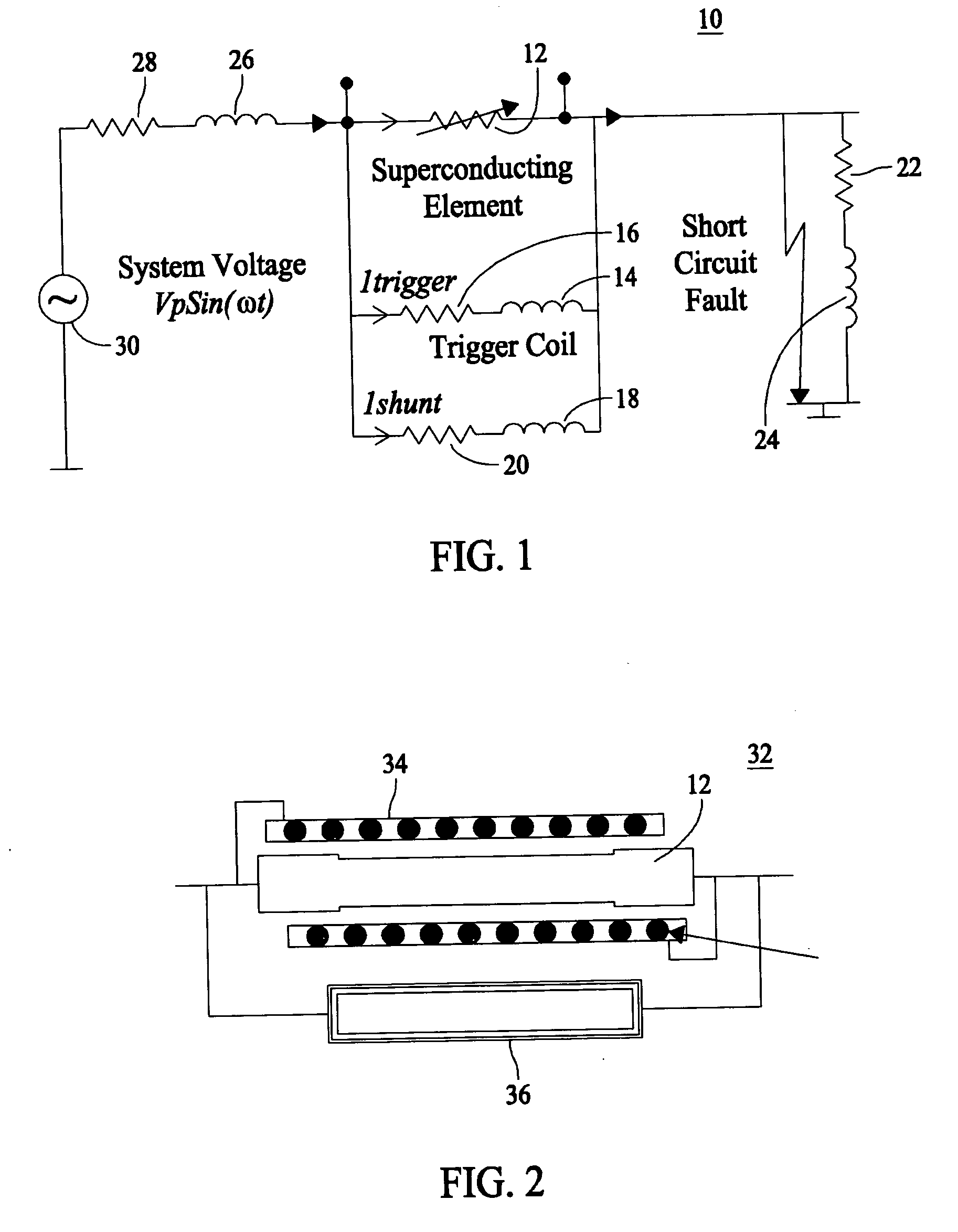 Self-triggering superconducting fault current limiter