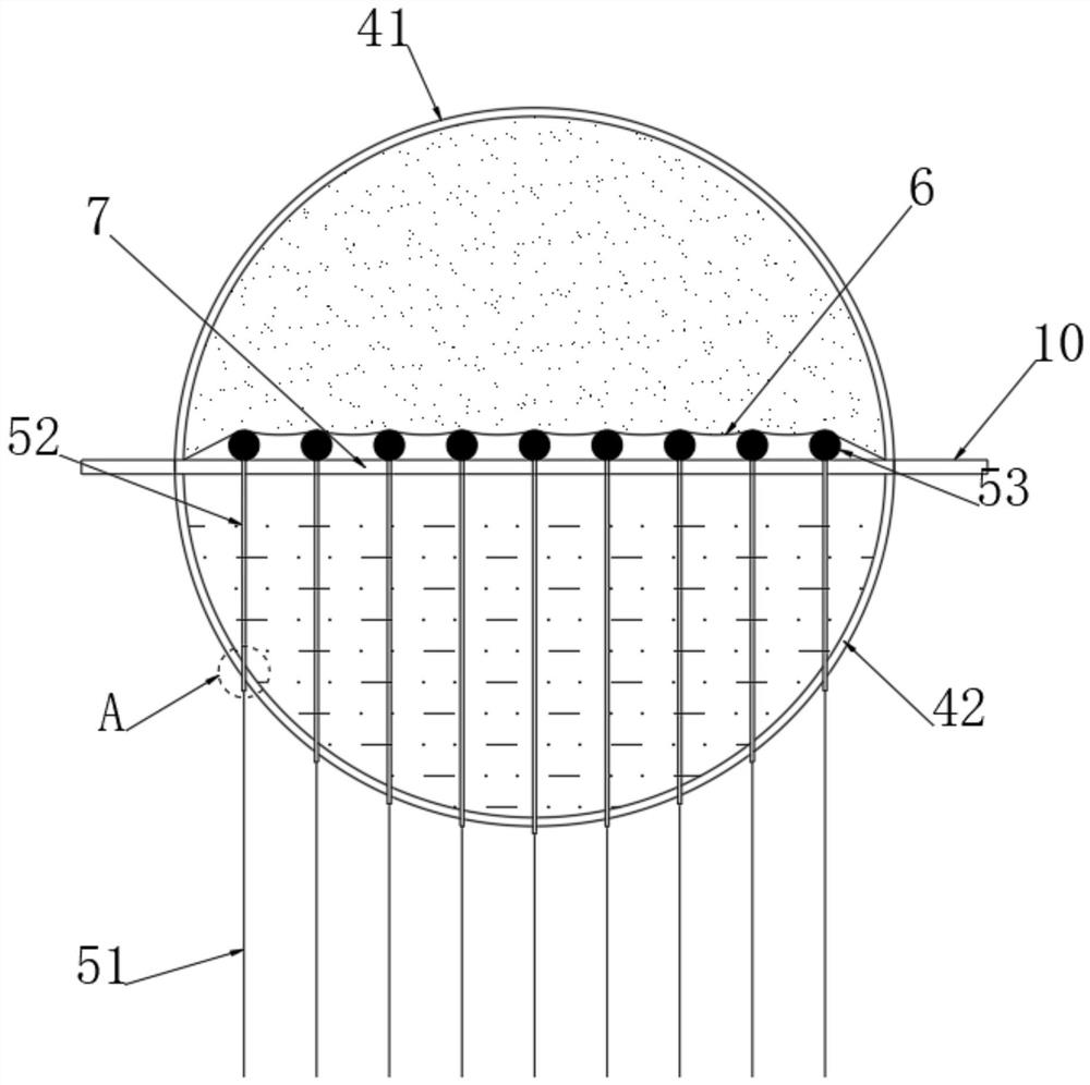 High-temperature alloy production waste gas self-adhesion treatment device