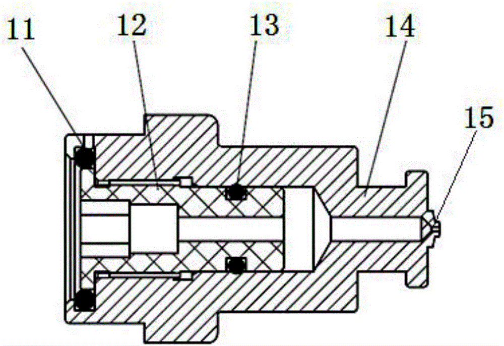 Electromagnetic actuator mounted on high-pressure gas integrated cylinder valve