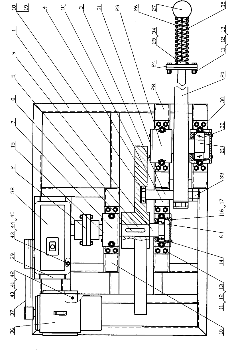 Cam lever-type large-block material crushing machine