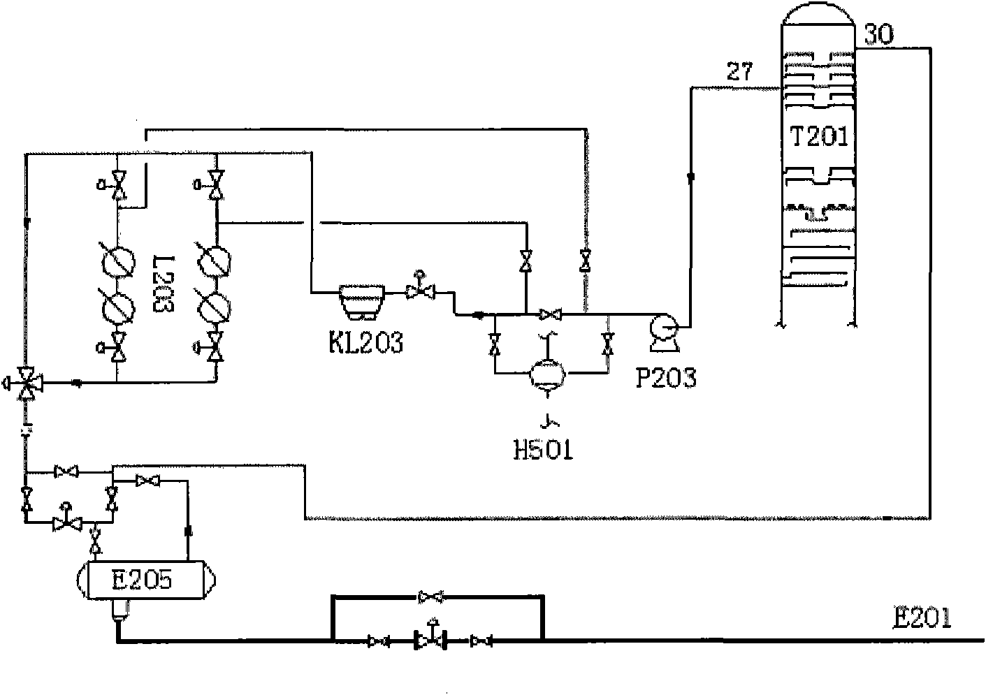 Method for raising diesel yield through gasoline-diesel fractionating towers