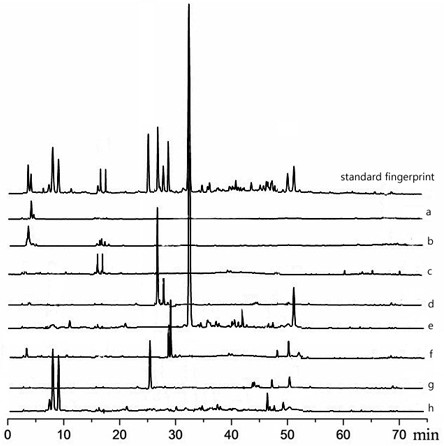 A method for determining the fingerprint of Shenzhiling preparation