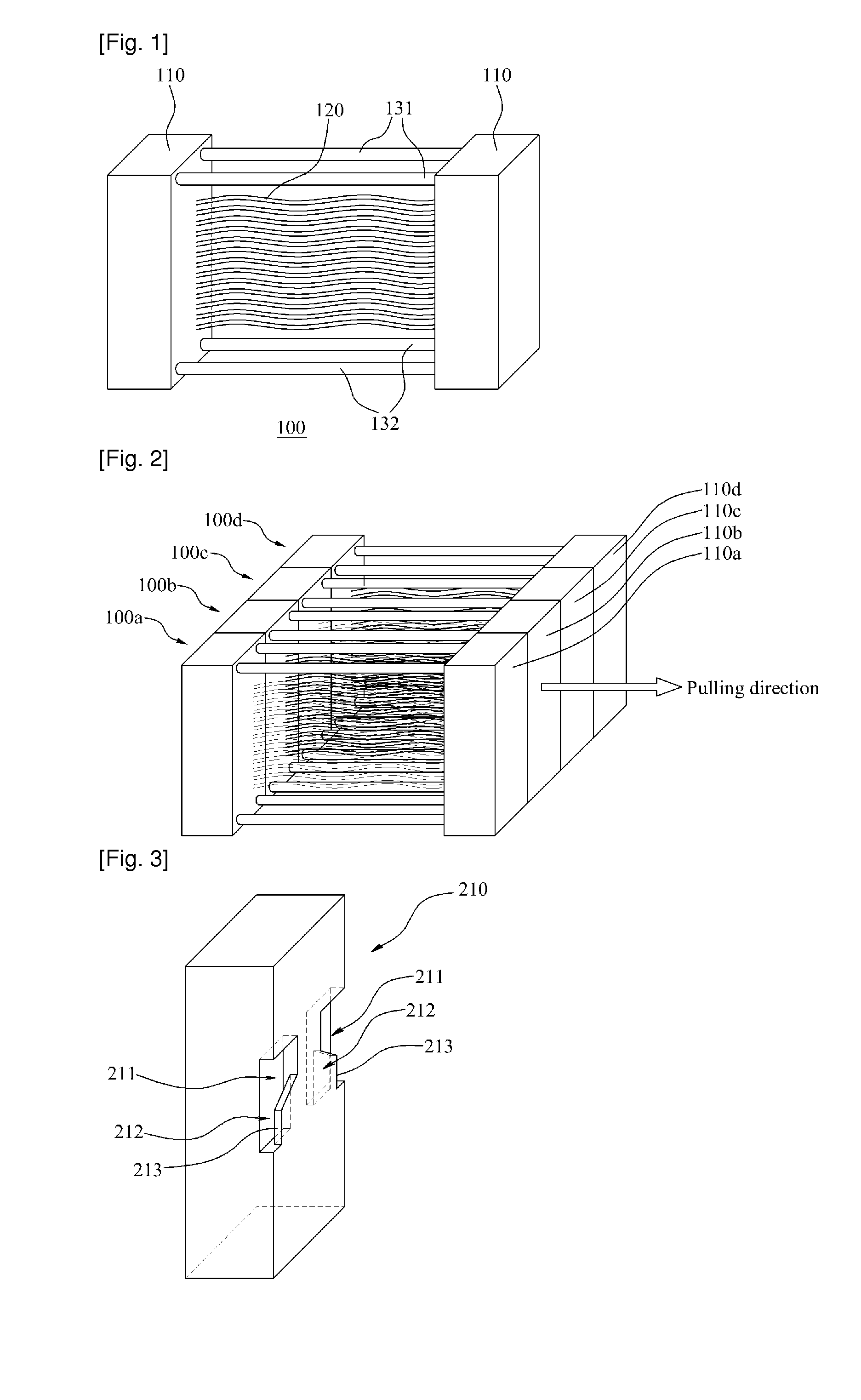 Hollow fiber membrane module and puller used therefor