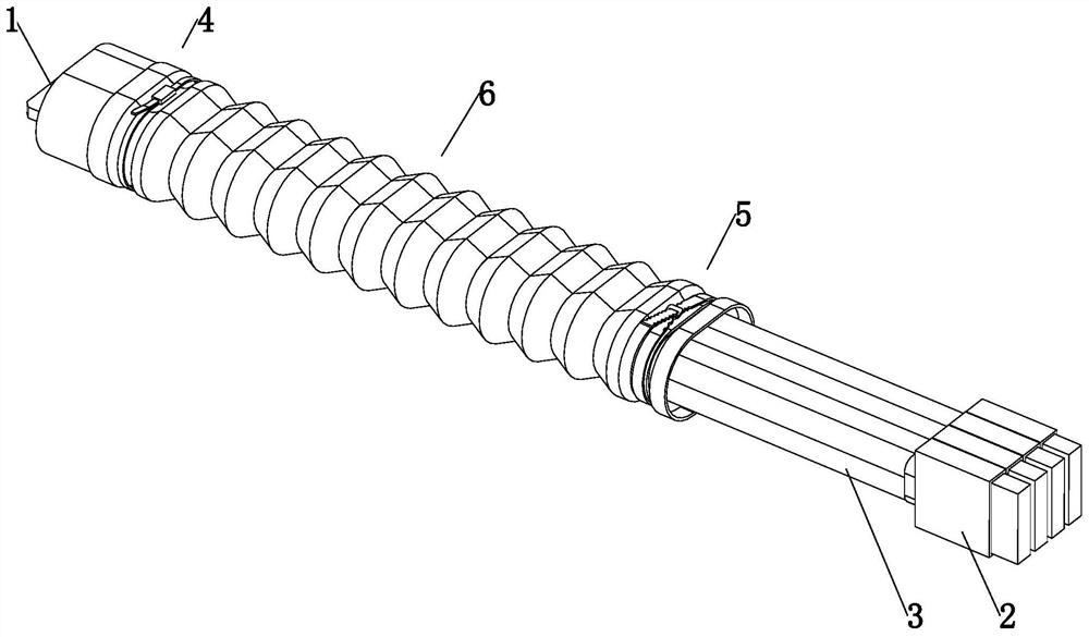 Cable for converting external SAS interface into built-in interface