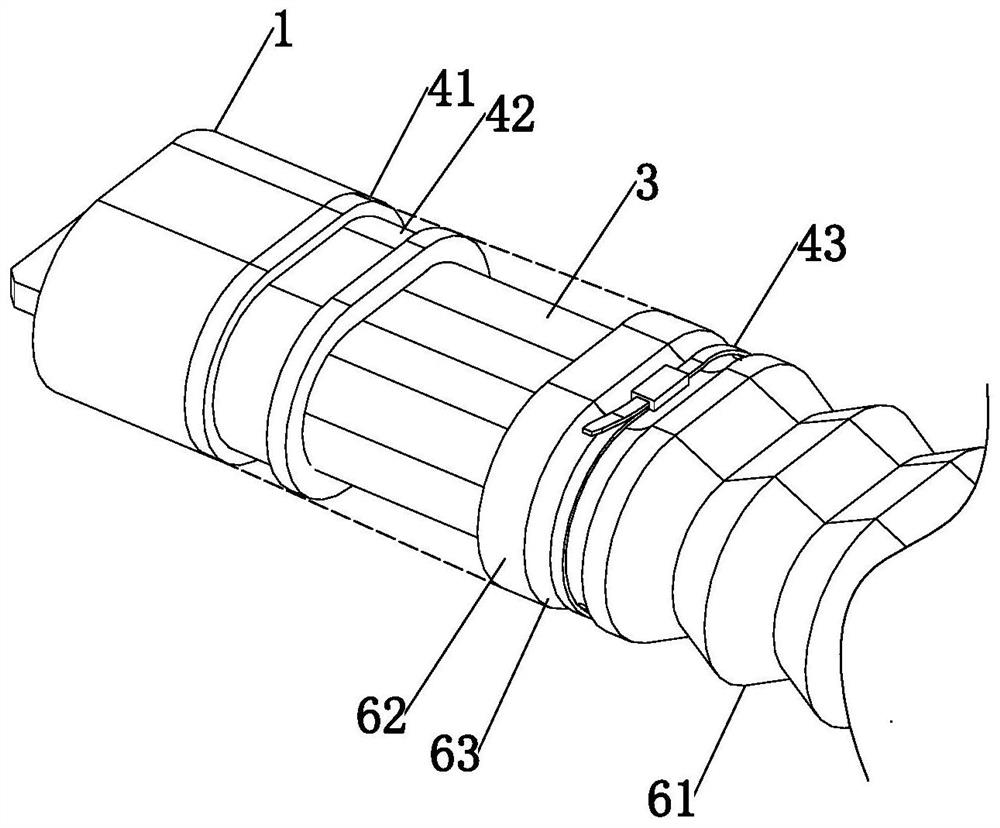 Cable for converting external SAS interface into built-in interface