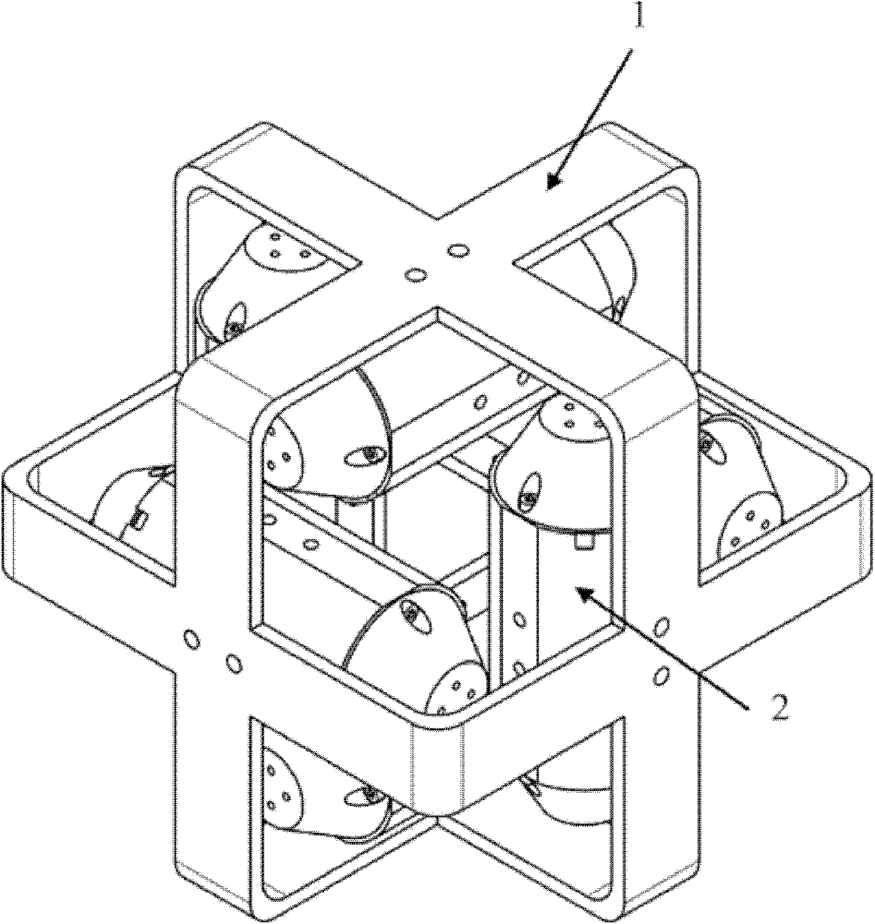 Six-degree-of-freedom active and passive dynamic vibration-absorbing device