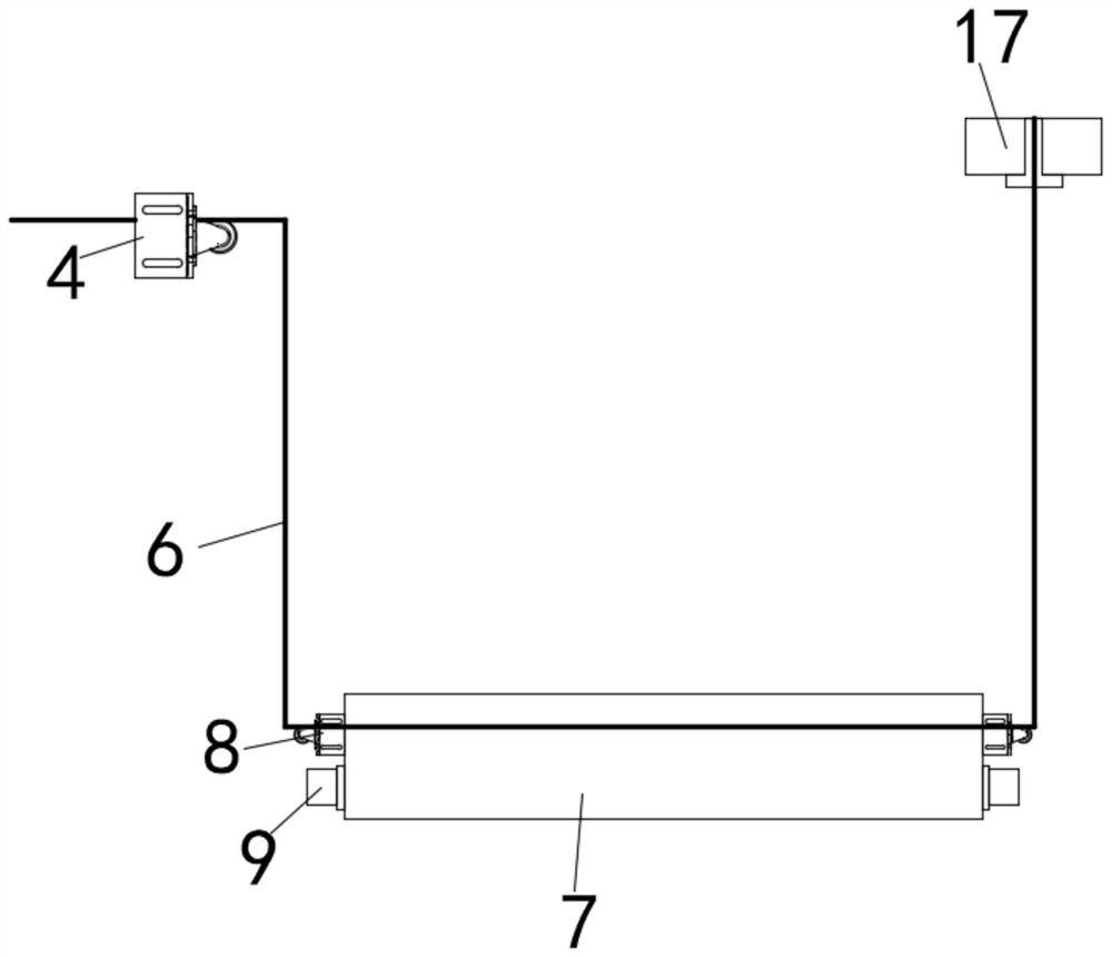 Lifting frame with rollers