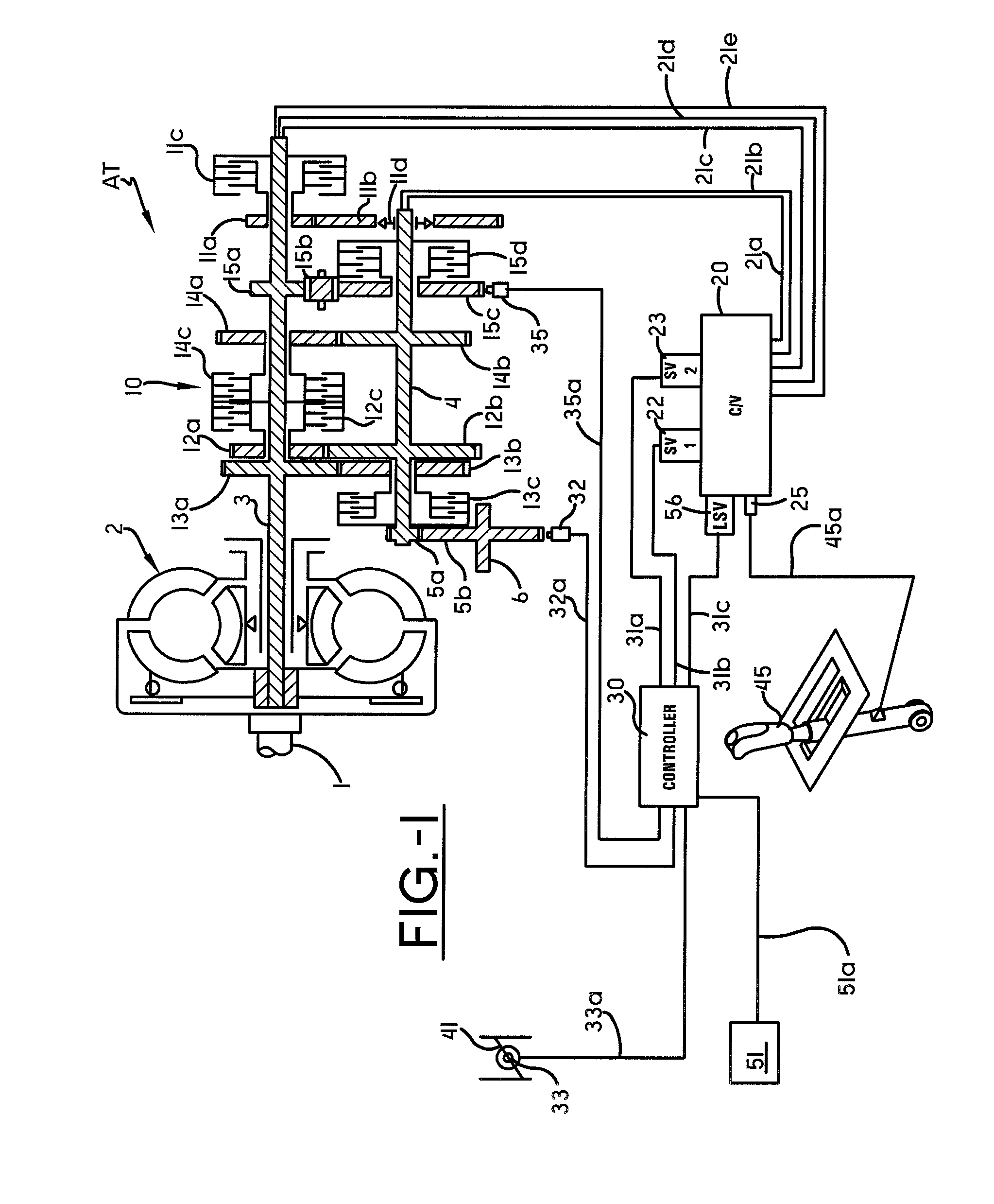 Automotive-transmission clutch-pressure duration