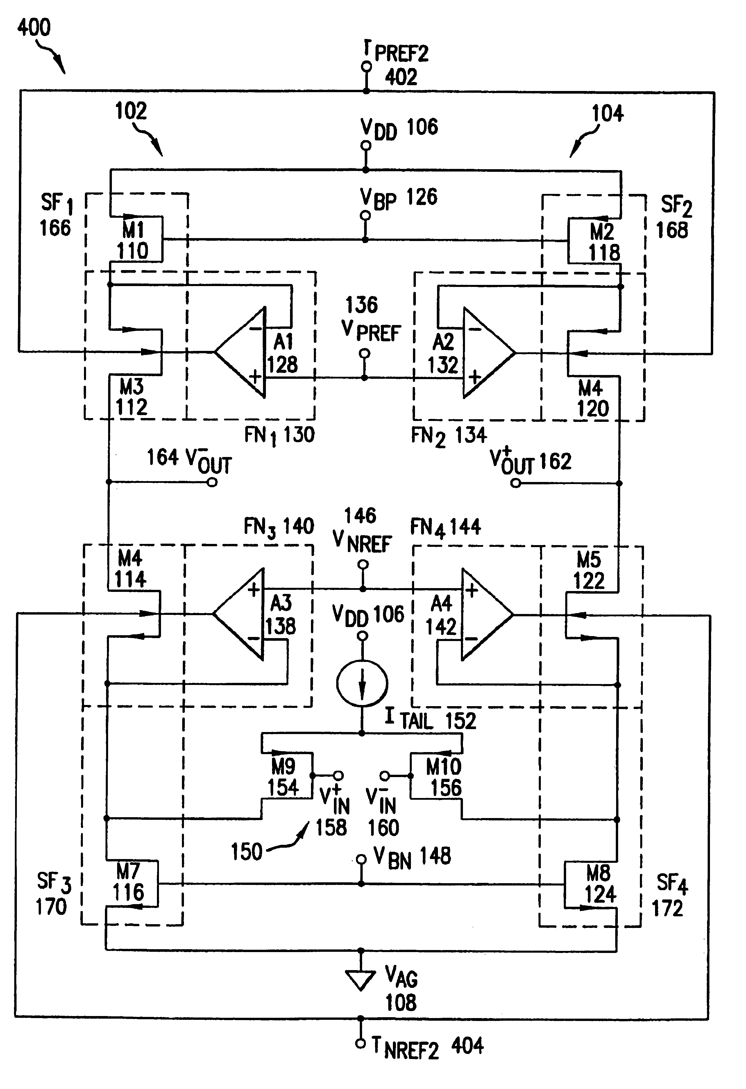 MOSFET well biasing scheme that mitigates body effect