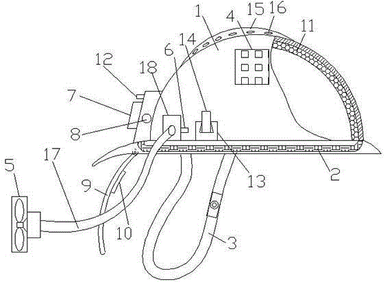 Multifunctional safety helmet