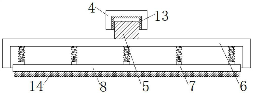 Soil treatment irrigation device with nozzles convenient to replace