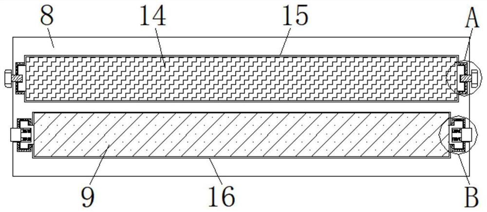 Soil treatment irrigation device with nozzles convenient to replace