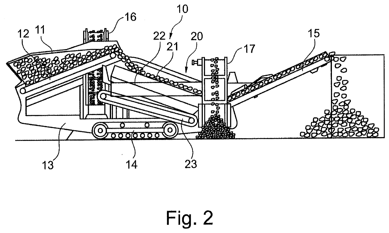 Rock processing plant