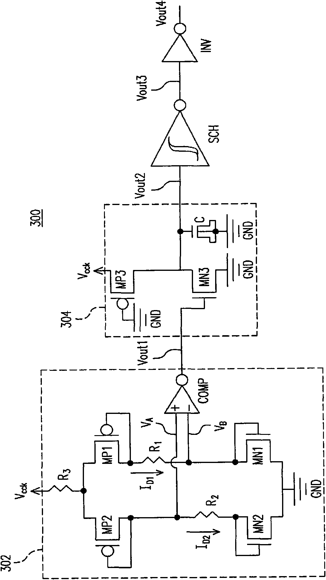 Device and method for power supply detection