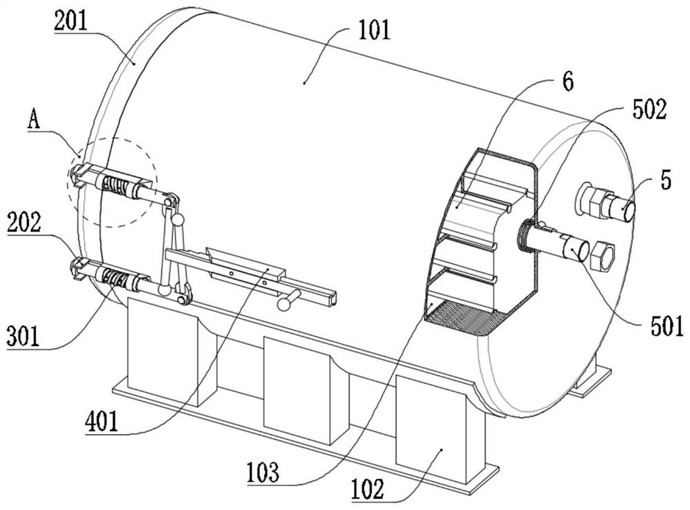 Semiconductor material heat treatment device for mobile terminal