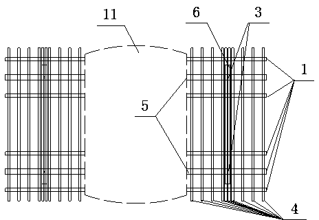 Bracket counter pull loading pre-pressing device and tensioning pre-pressing method thereof