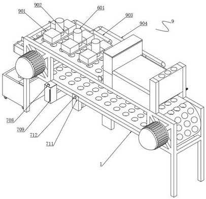 Uniform heat conduction system for jelly sealing machine and temperature control method