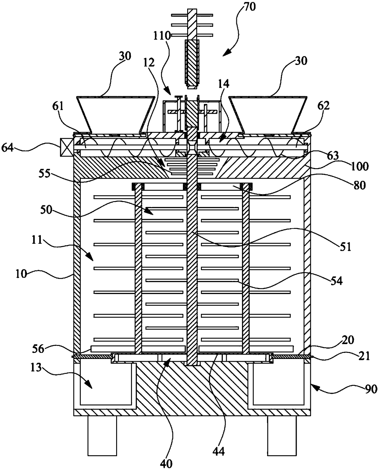 Energy-saving food stirring device