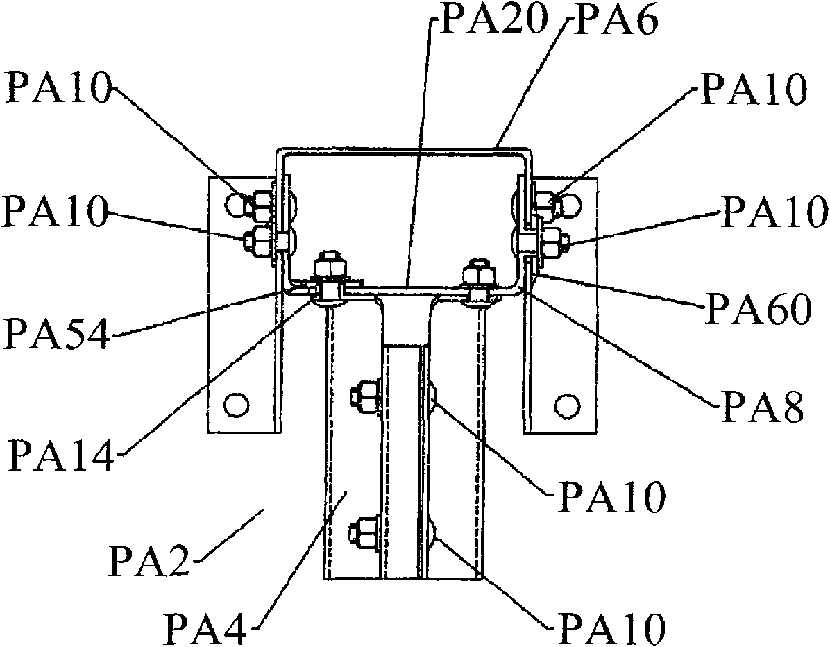 Antenna direction regulating mechanism