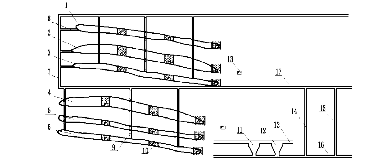 Multilayer ore body three dimension cooperation mining method