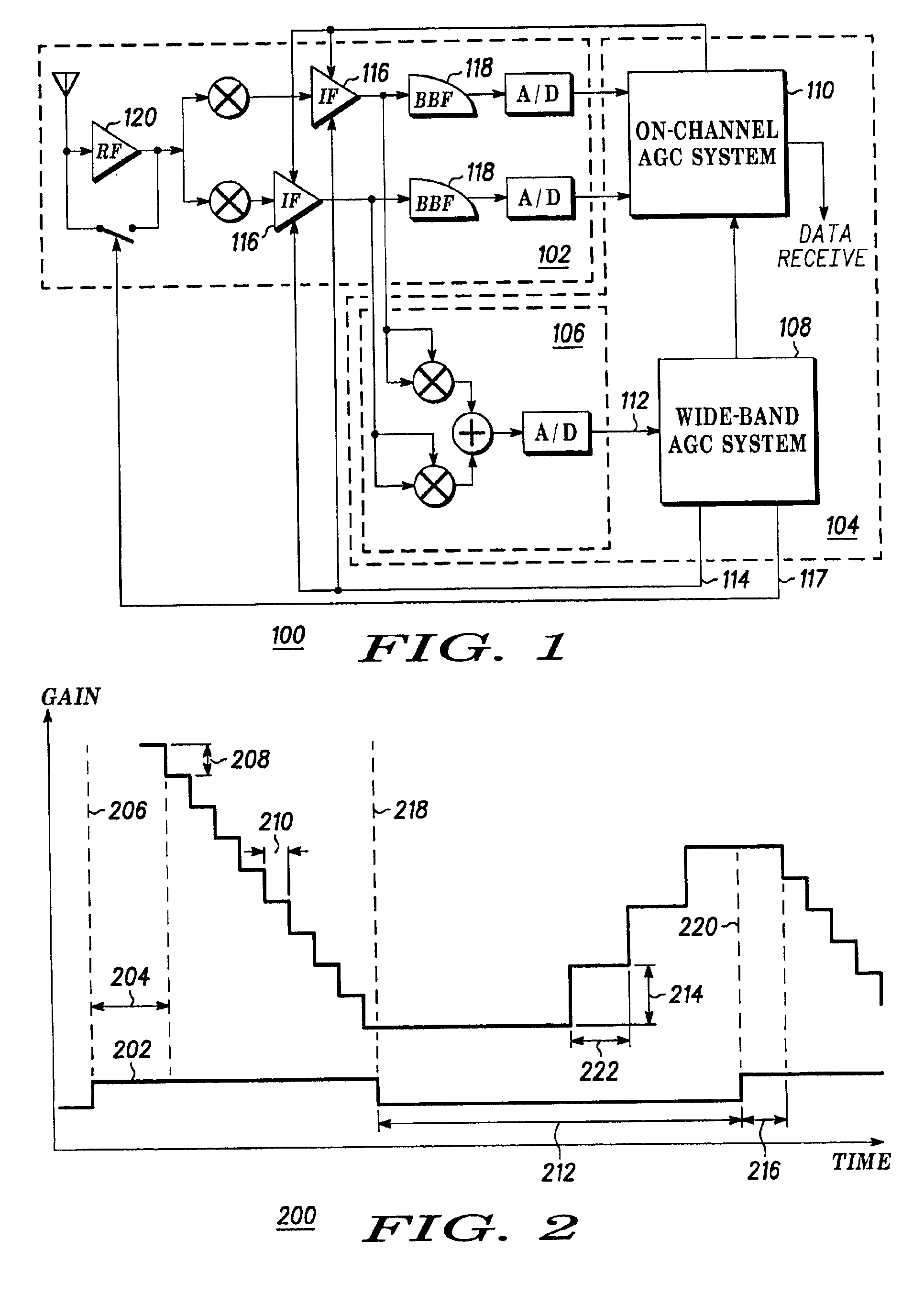 Method and apparatus in a wireless communication device for mitigating a received power overload