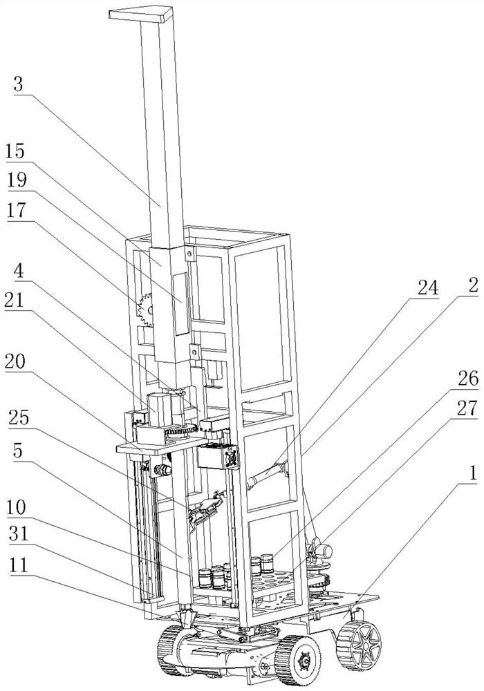 Automatic soil sampling robot