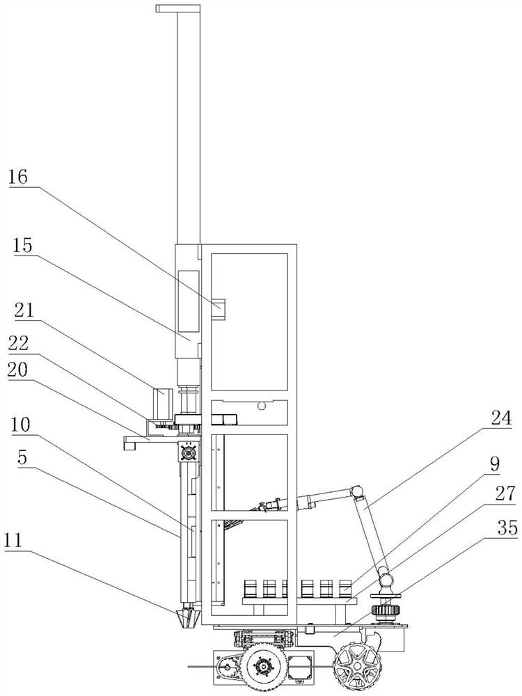 Automatic soil sampling robot