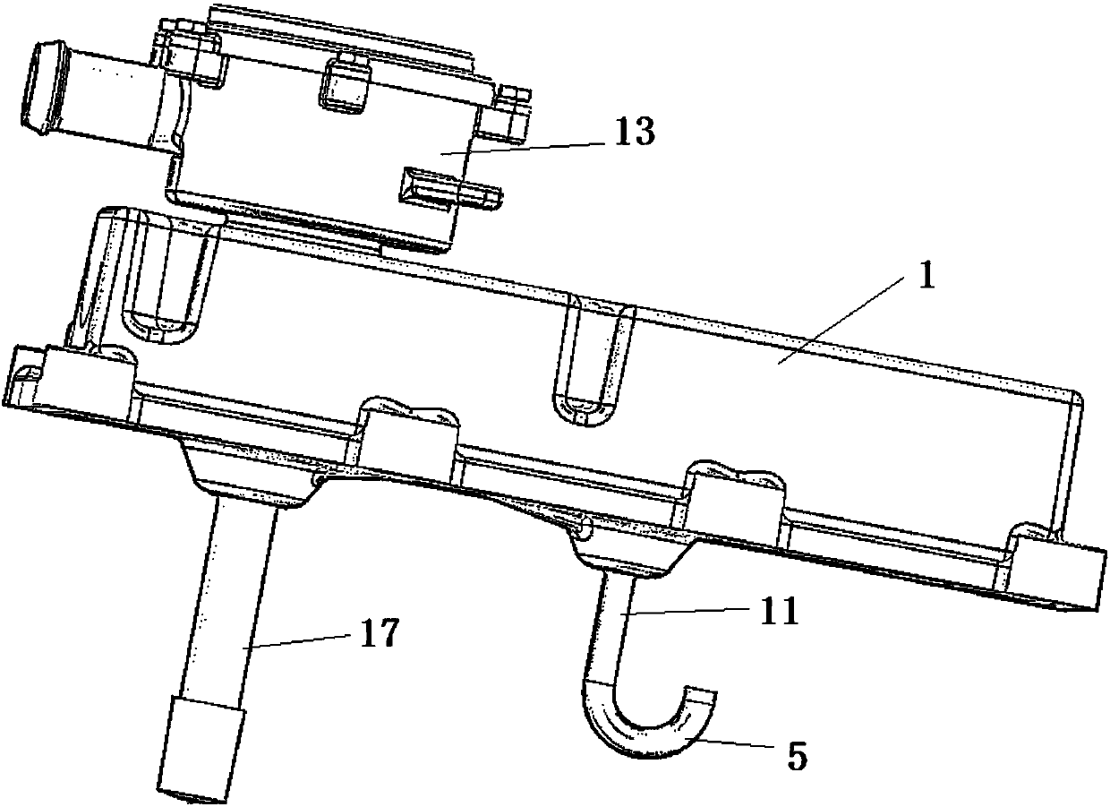 Cylinder cover-built-in oil-gas separation system