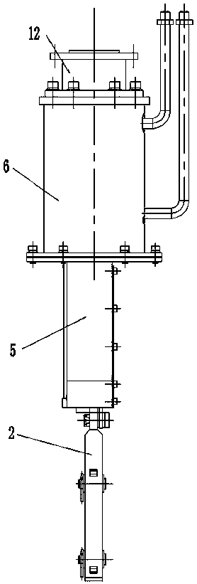 Center fixation type quick clamping mechanical hand used for forging robot