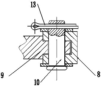 Center fixation type quick clamping mechanical hand used for forging robot