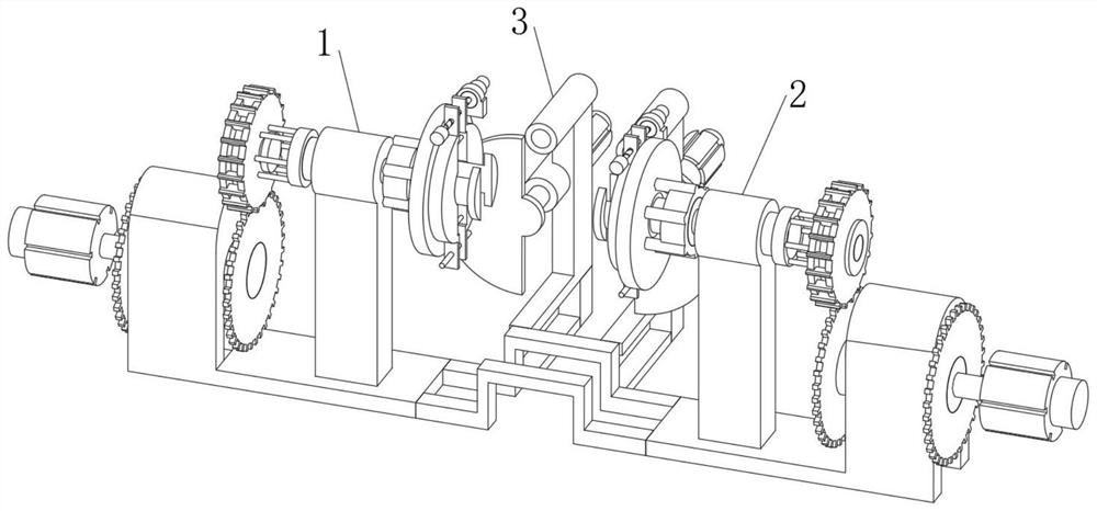 Auxiliary weaving device for artificial silk flower manufacturing