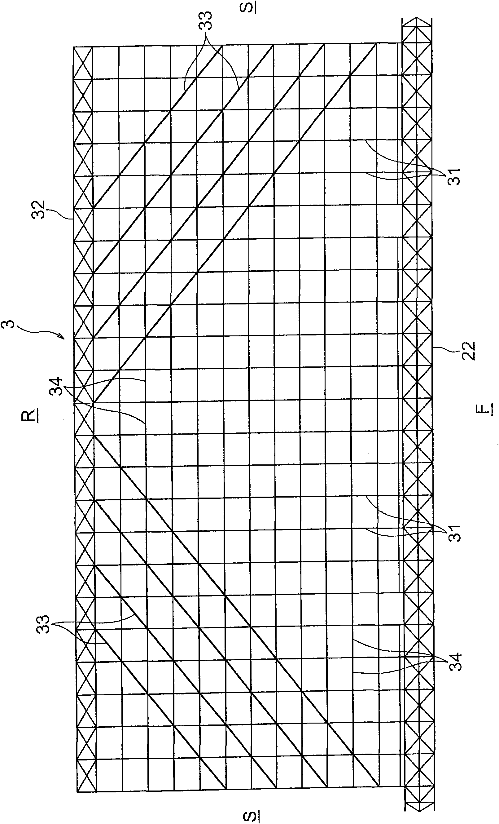 Construction method of large space building