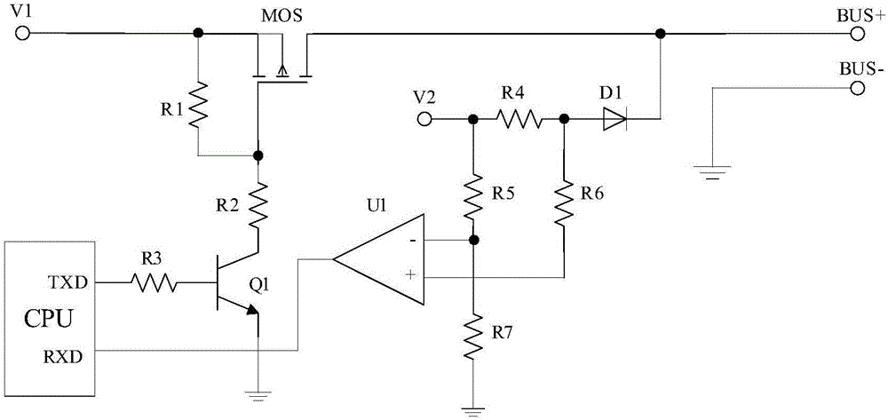 Bidirectional bus communication circuit and communication method