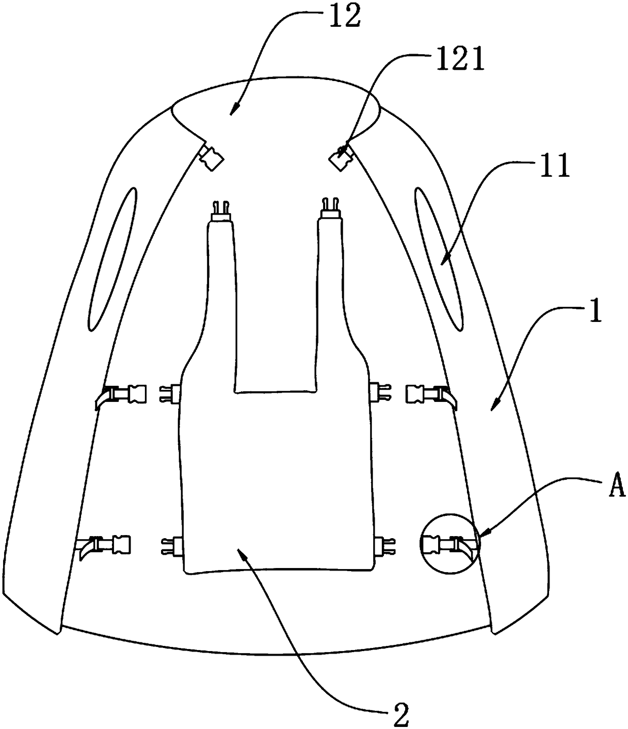 A premature baby kangaroo coat