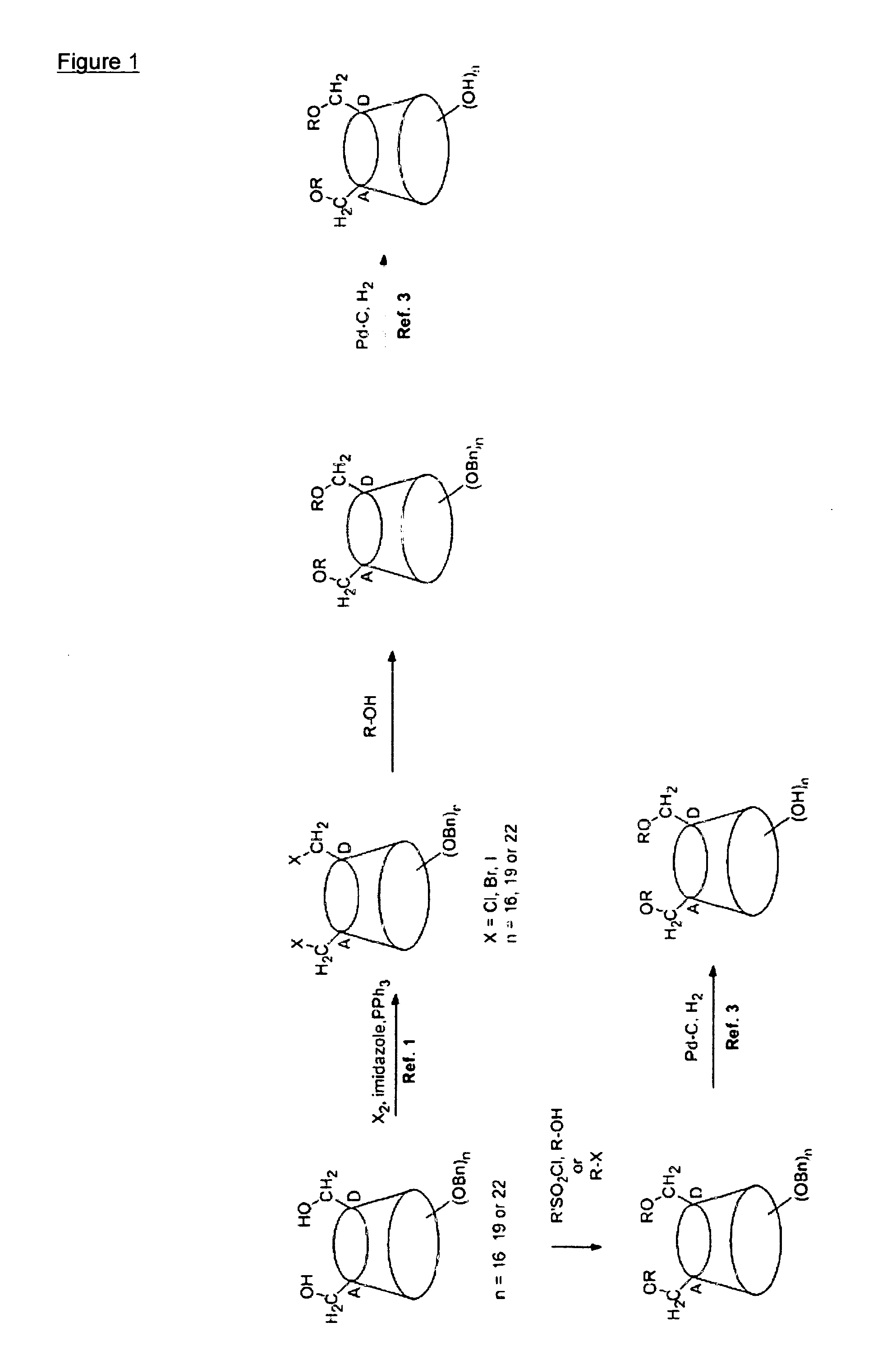 Substituted Cyclodextrin Derivatives Useful As Intermediates For Producing Biologically Active Materials