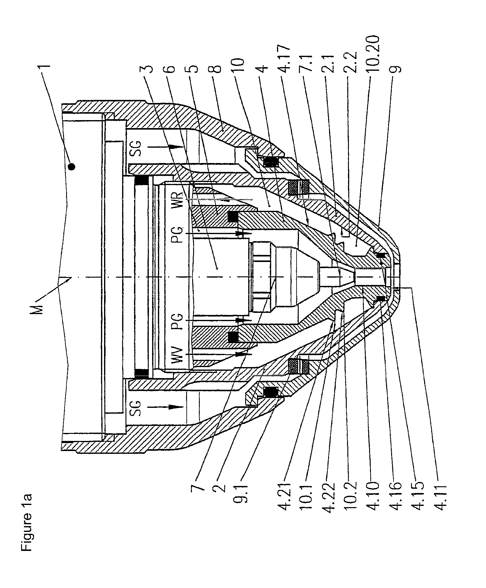 Nozzle for a liquid-cooled plasma burner, arrangement thereof with a nozzle cap, and liquid-cooled plasma burner comprising such an arrangement