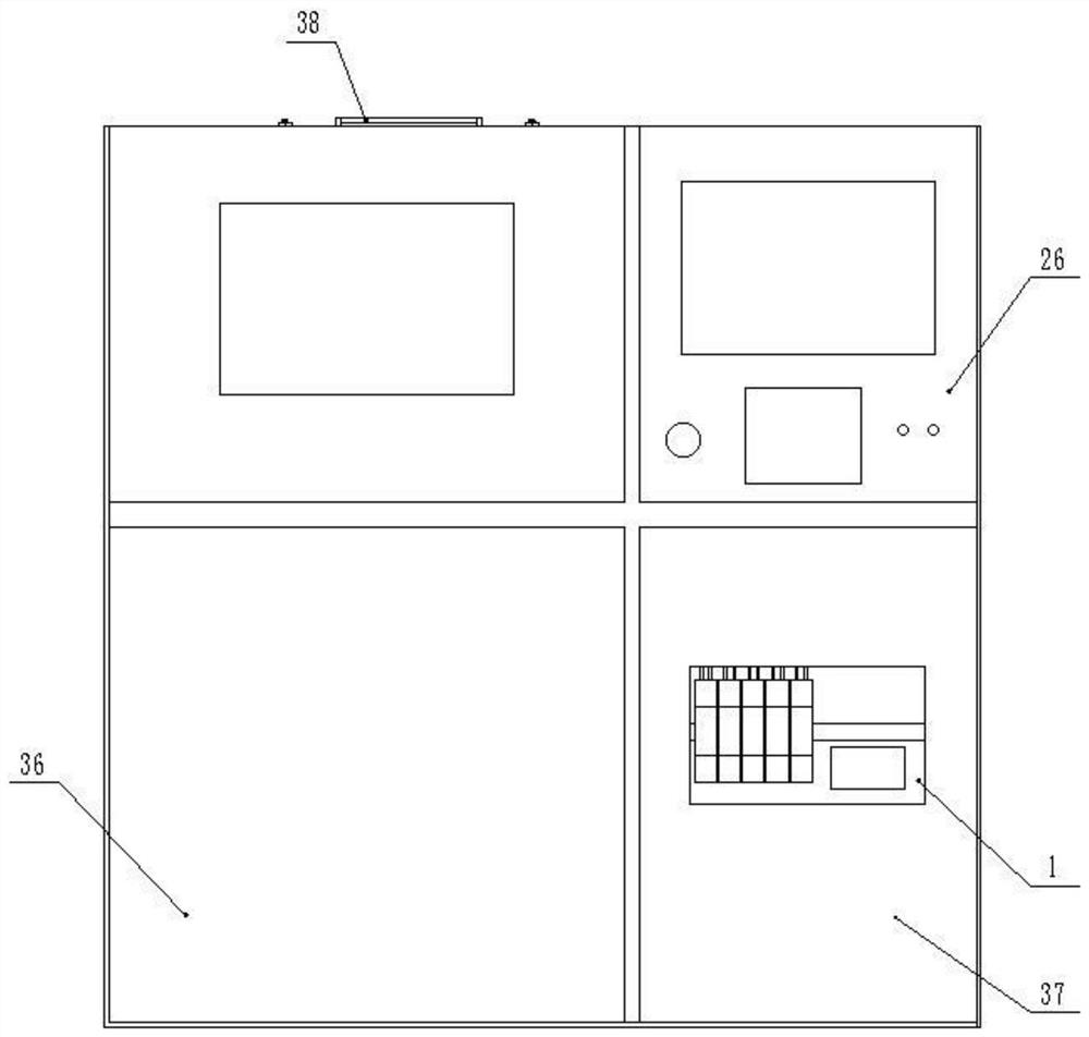 Environment-friendly comprehensive cleaning device for CHINA VI postprocessor