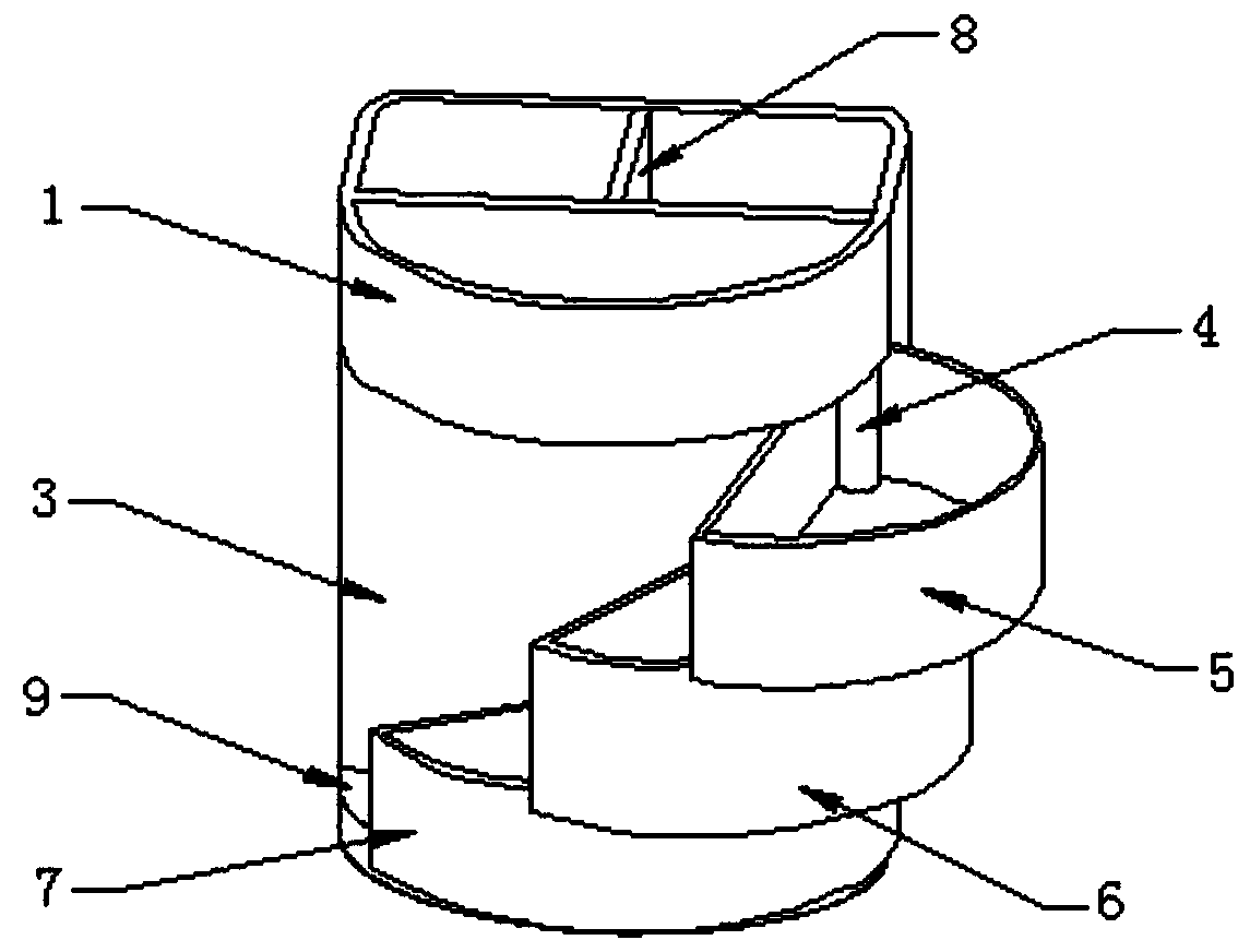 Pen container facilitating outdoor use