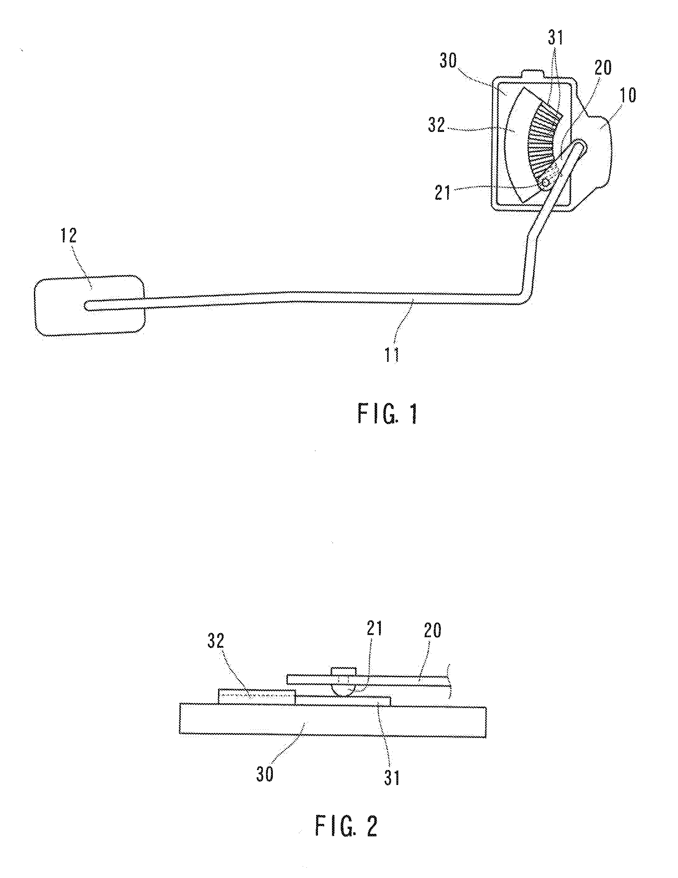 Sliding liquid level sensor