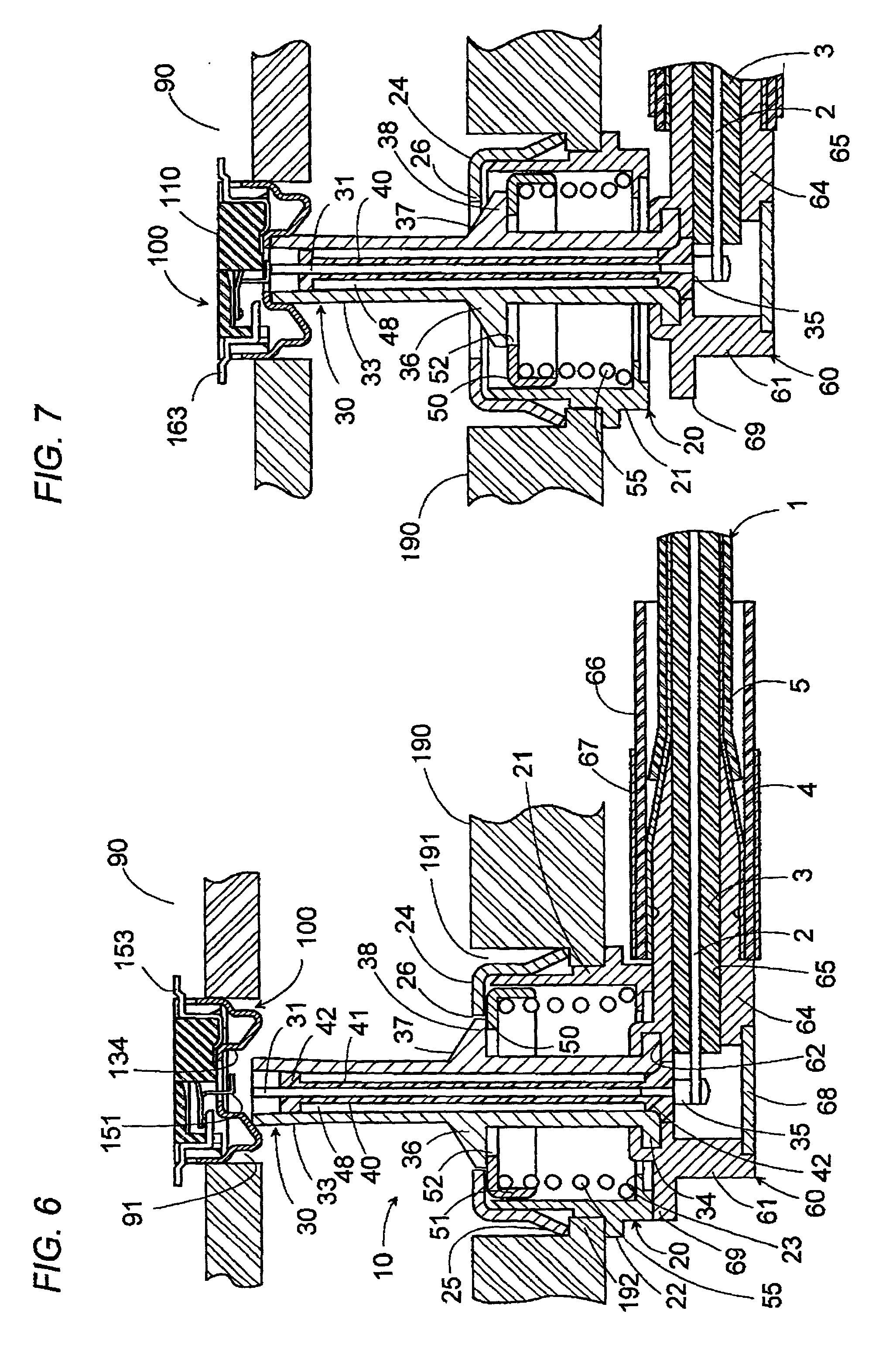 Receptacle for coaxial plug connector