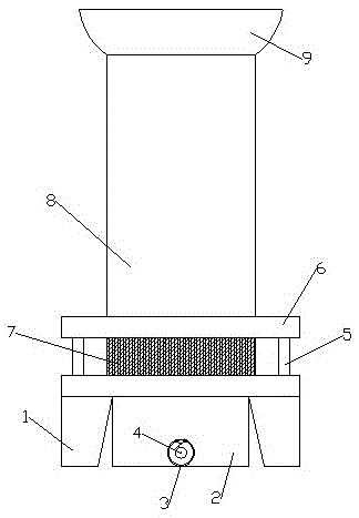 A whirlwind wind tunnel blanking cooling and dehumidification device