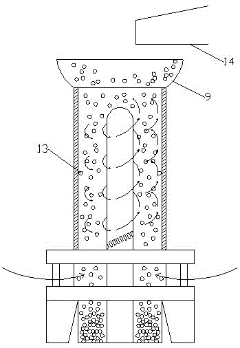 A whirlwind wind tunnel blanking cooling and dehumidification device