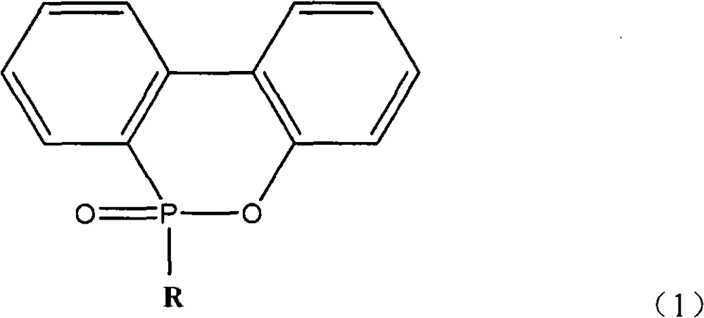 In-situ modified halogen-free flame retardant thermoplastic resin composition and preparation method thereof