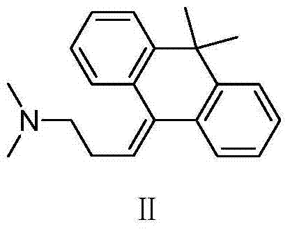 Flupentixol and melitracen pharmaceutical composition and preparation method thereof