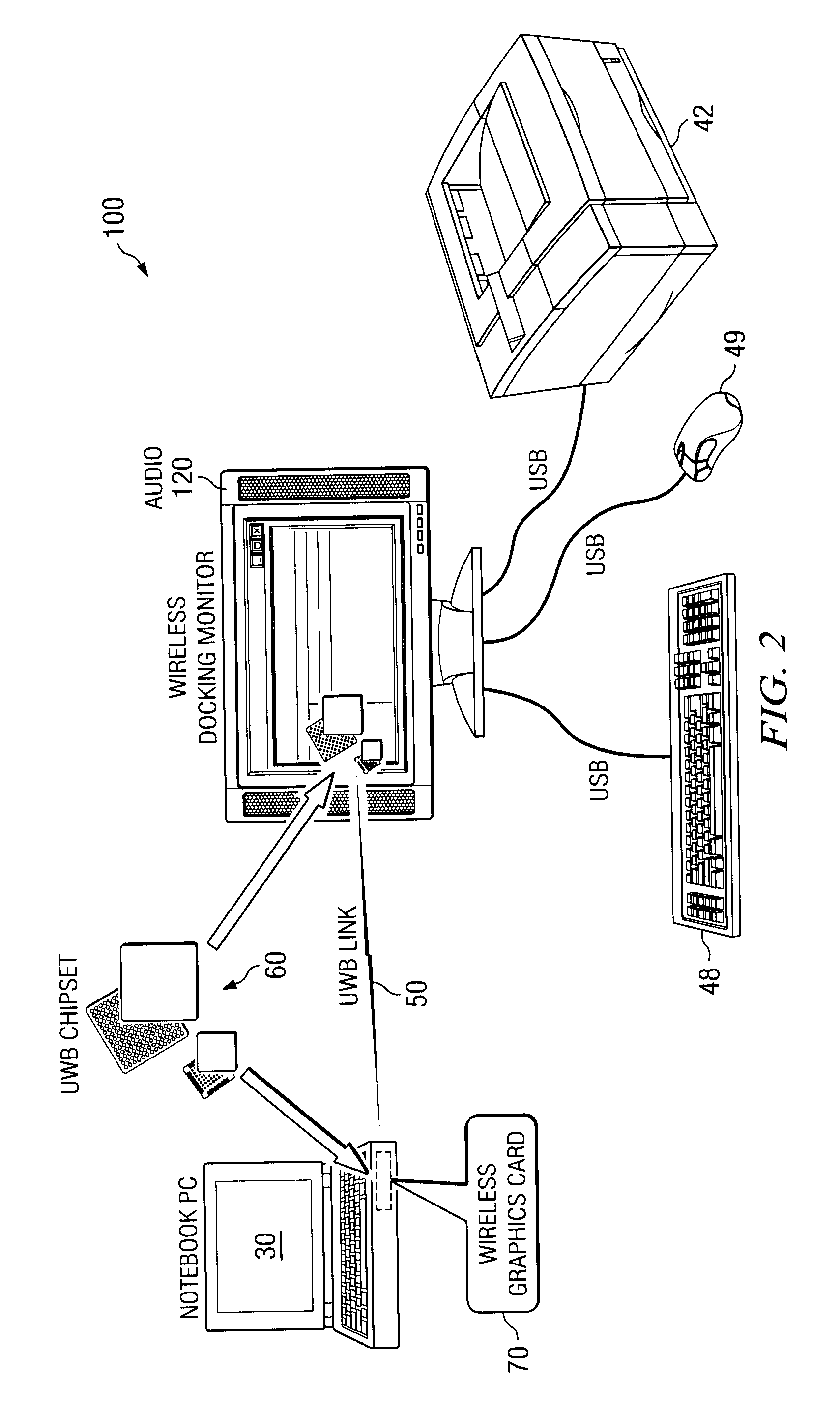 Wireless graphics card