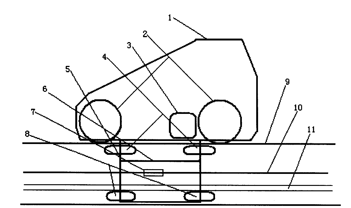 Light-duty unmanned type electric vehicle and tridimensional electrified traffic lane