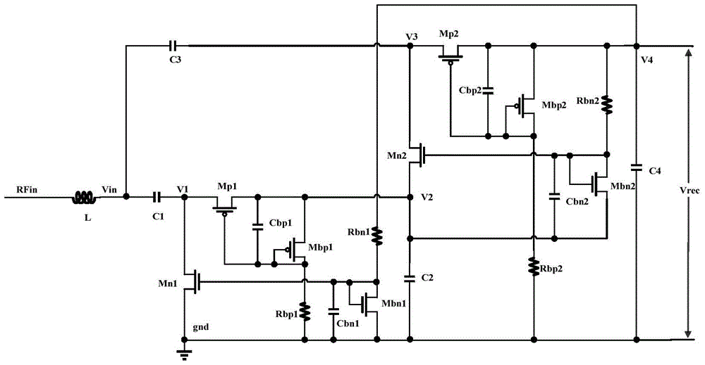 A radio frequency energy acquisition circuit system